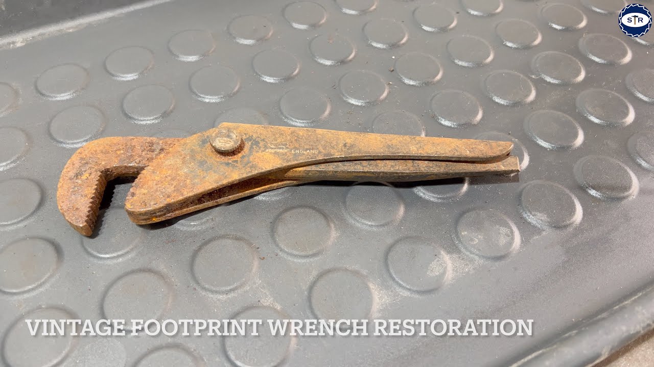 Vintage English Footprint Wrench Restoration - 4K