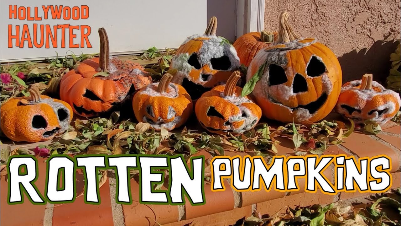 Customize Halloween Pumpkins with this Rotten Decoration Makeover