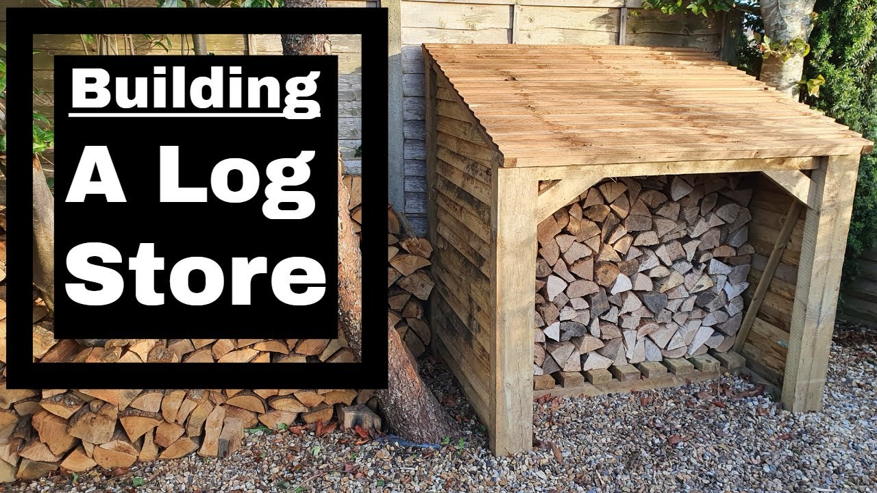 How to build a cheap homemade log store