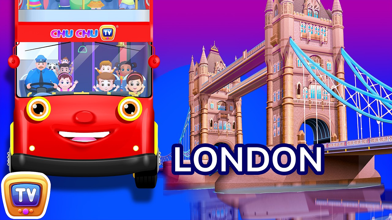ChuChu TV Classics - Wheels On The Bus - London City | Nursery Rhymes and Kids Songs