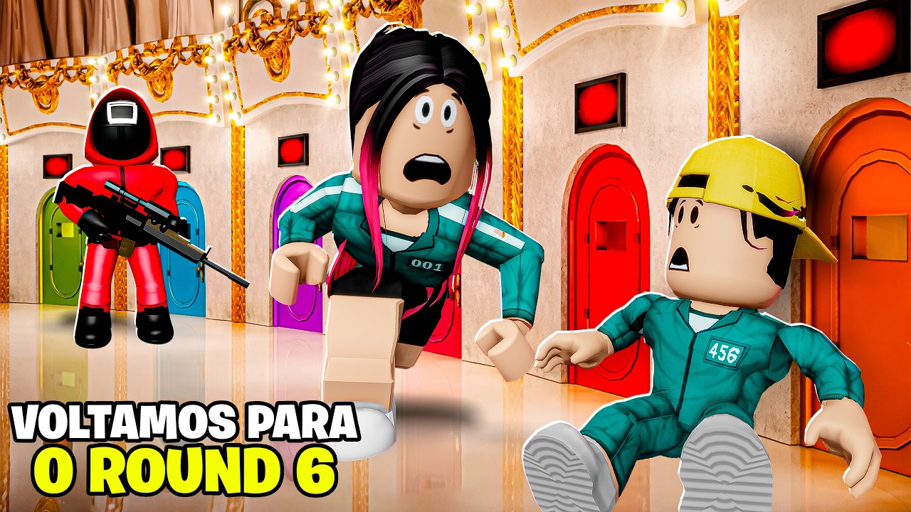 VOLTAMOS JOGAR BATINHA FRITA 1,2,3 , CARROSEL E  MAIS NO ROUND 6 do BROOKHAVEN!