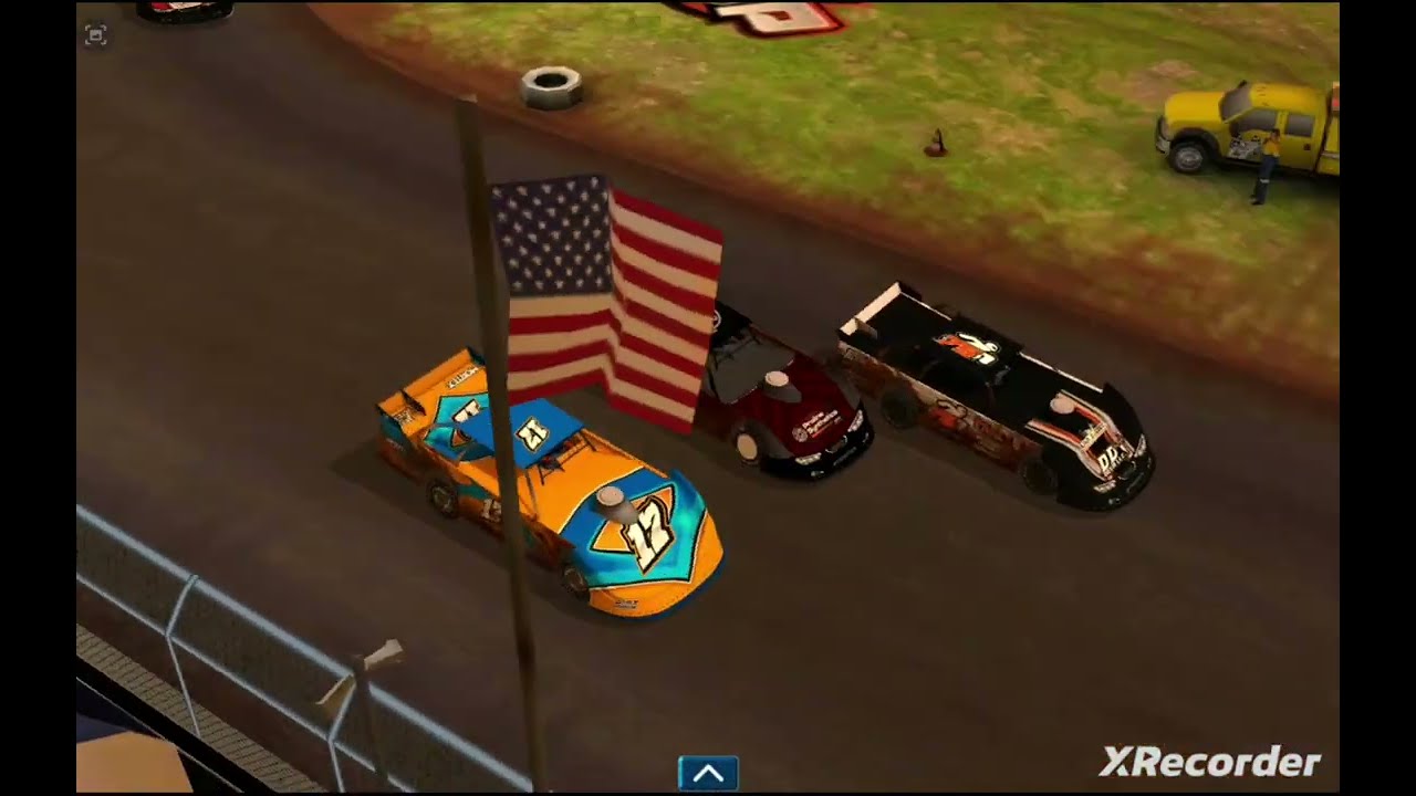 Dirt Trackin2 Super Late Mod PLATINUM CUP SEASON Race1/2@ELBOWS UP SLICK (TV view replay after Race)