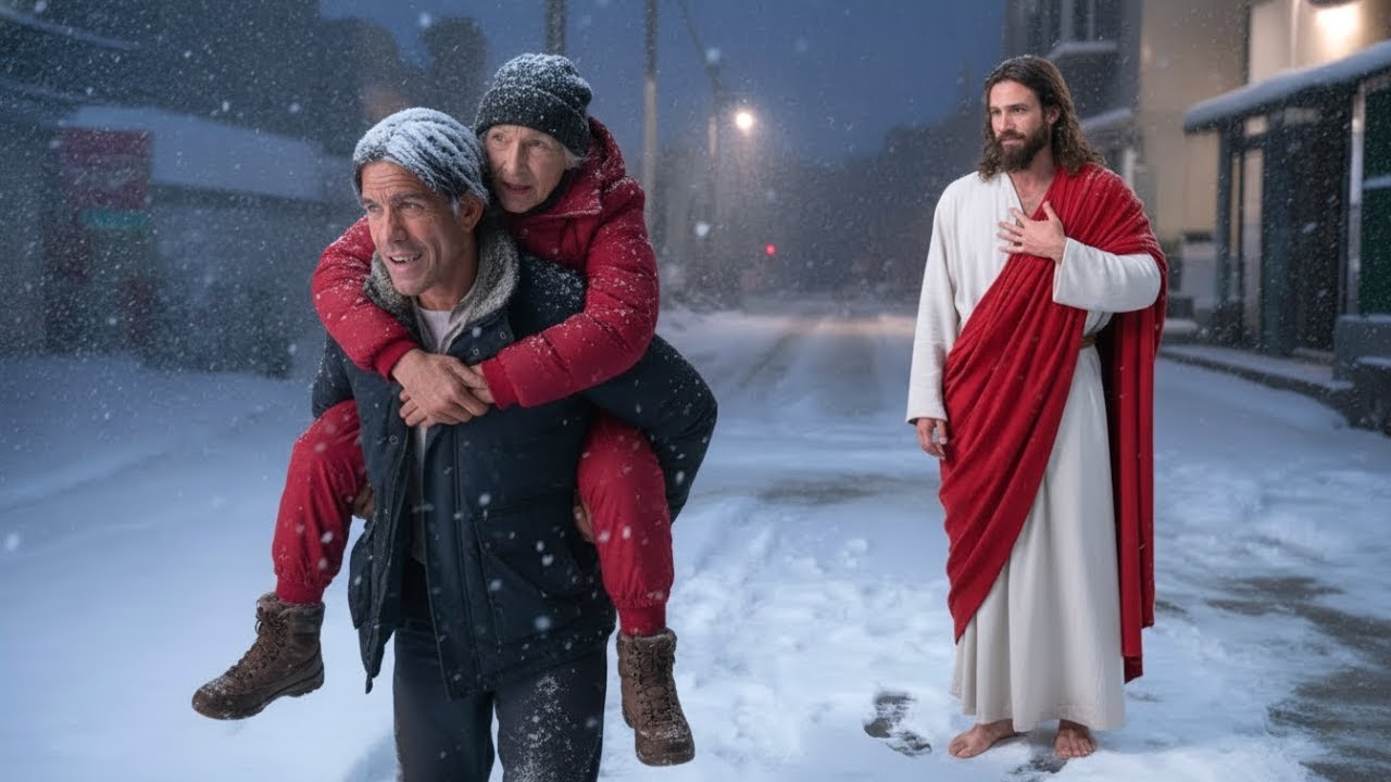 Il pensait aider une inconnue dans la neige… Jésus lui révèle l’impensable