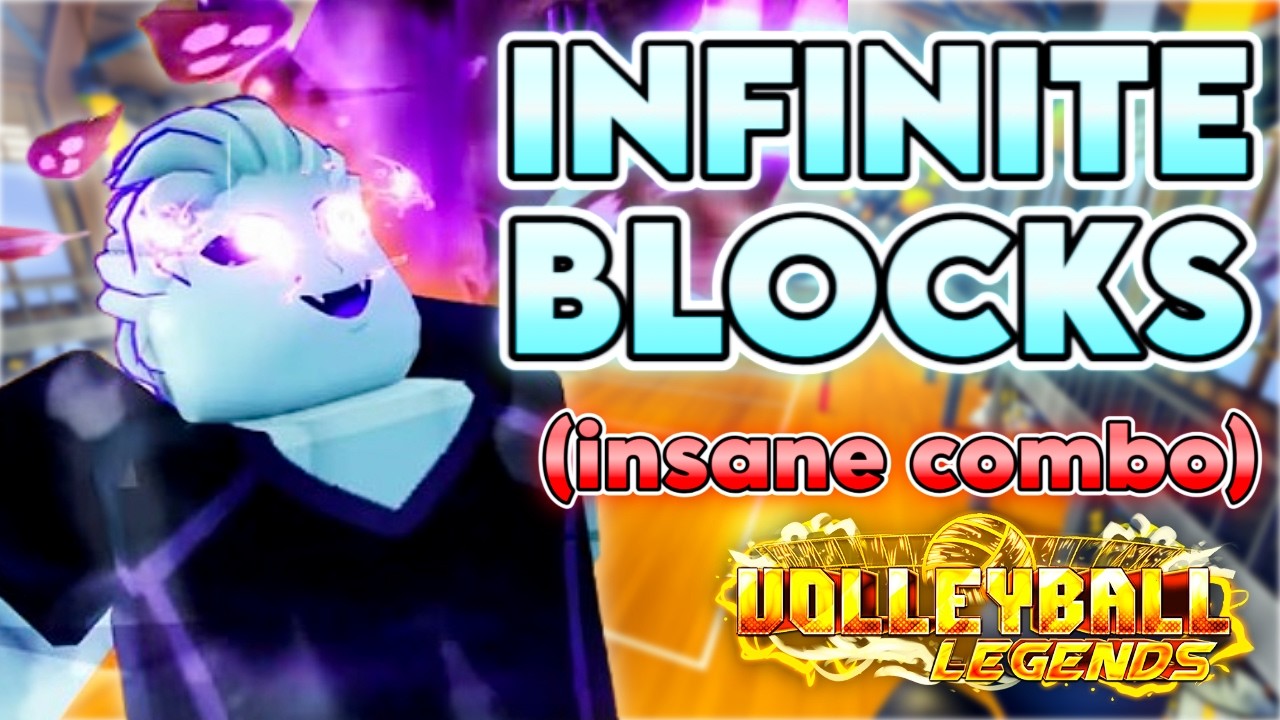 Abusing The INFINITE BLOCK Tech in Volleyball Legends!