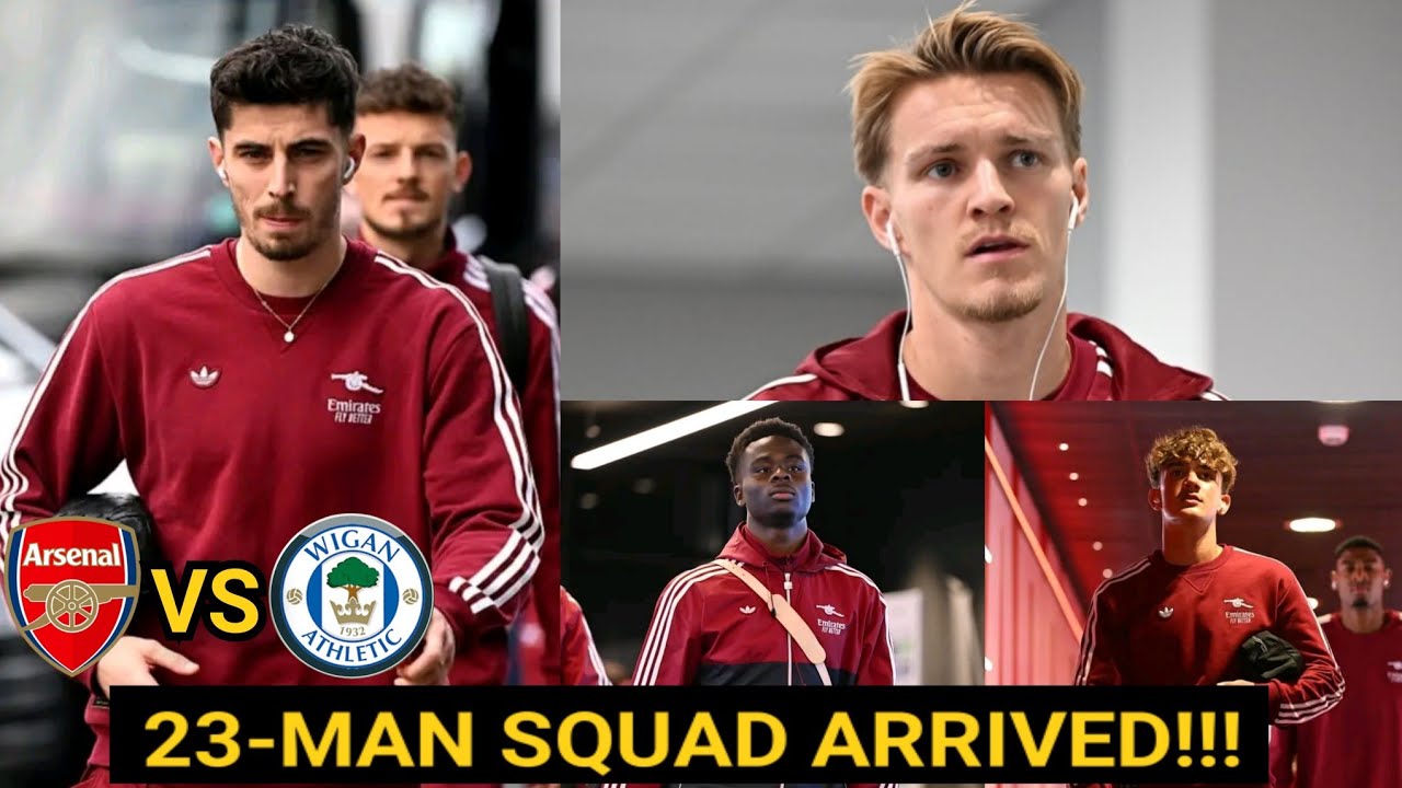 BREAKING ✅️ Arsenal 23-MAN Squad vs Wigan Athletic! Kai Havertz, Max Dowman, Saliba, Odegaard & Saka