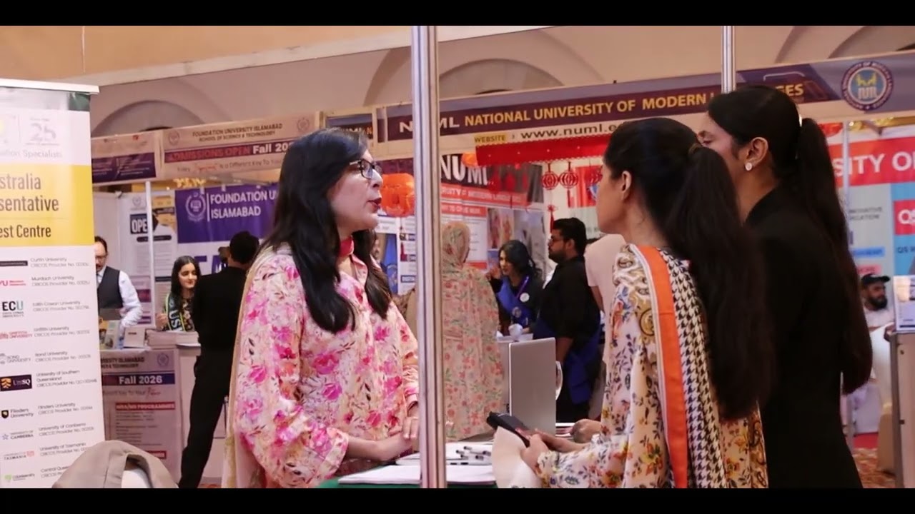 AEO Stall at the News Education Expo Islamabad