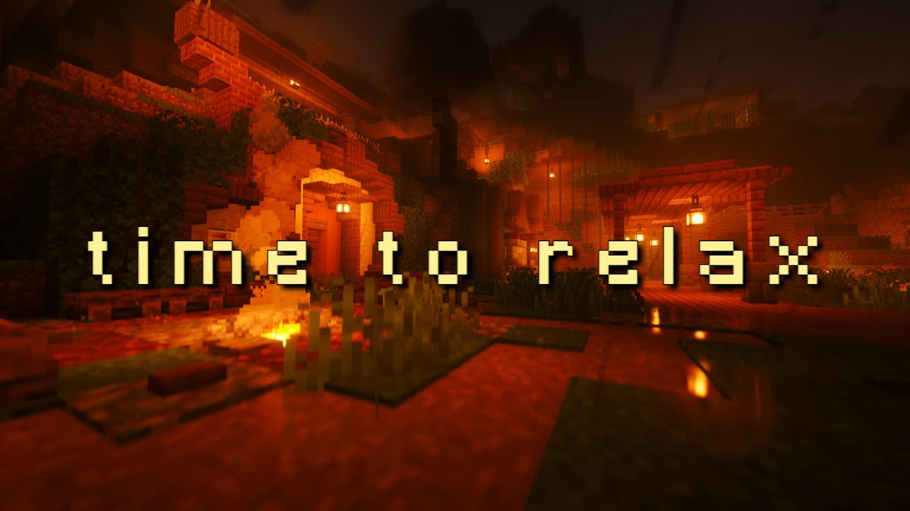 close your eyes, fall asleep • minecraft sleep rain ambience