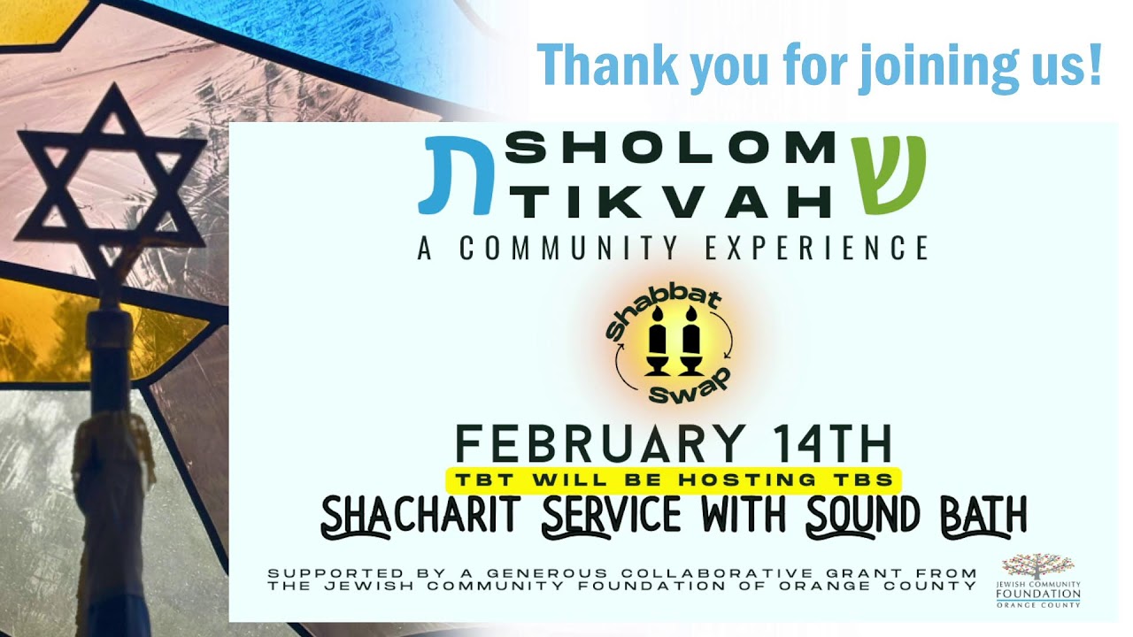 Friday Night Shabbat Services with Kol Tikvah! - Temple Beth Tikvah - 2/6/2026 - Live Stream