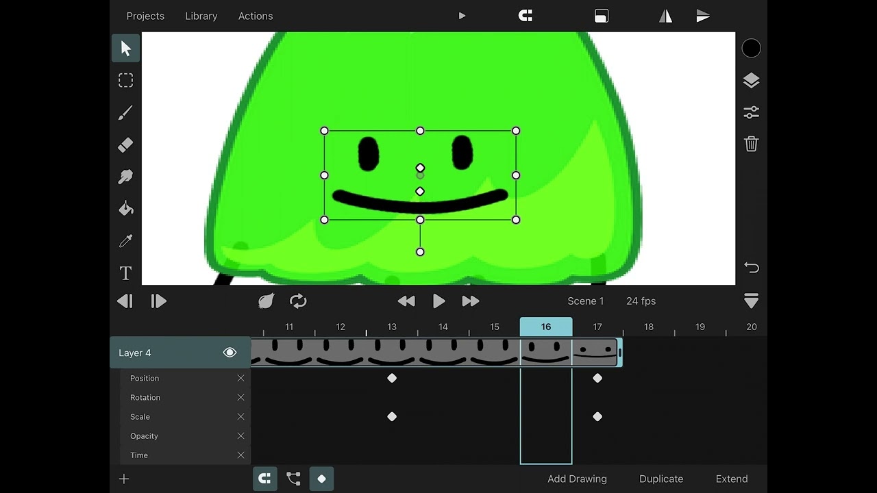 How to animate bfb on toonsquid