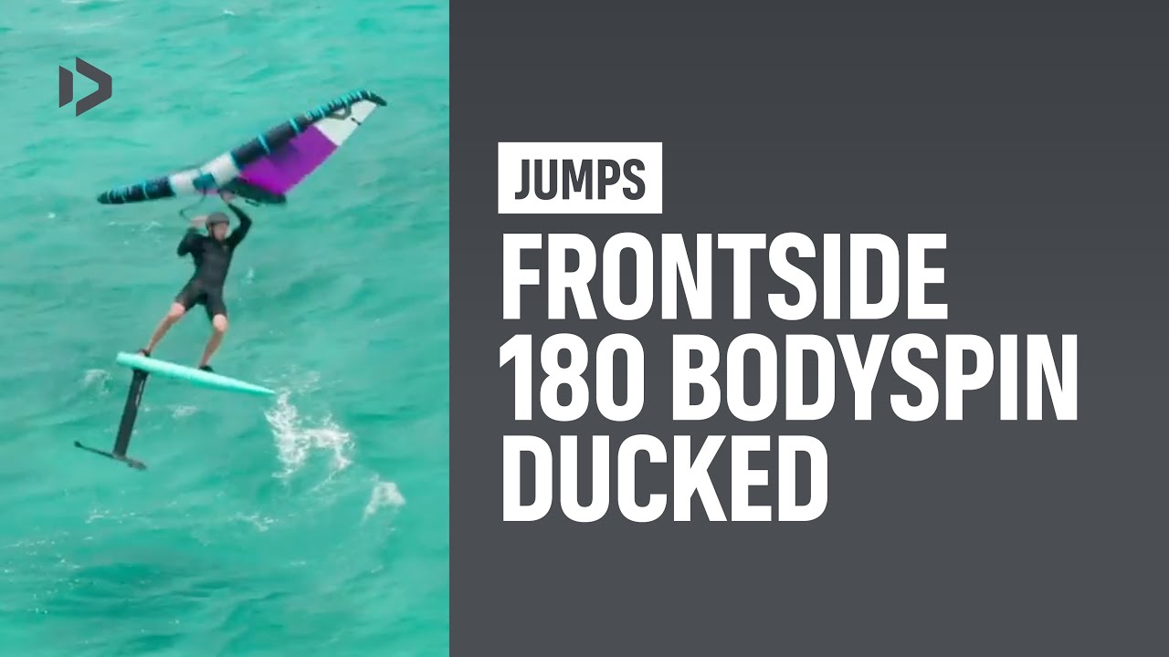 JUMPS – Frontside 180 Bodyspin Ducked – Duotone Wing Academy