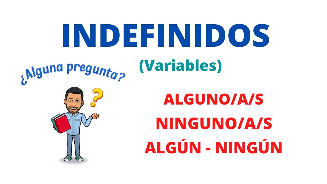 ✅Indefinidos (Variables) en Español✅ ALGUNO/A/, NINGUNO/A, ALGÚN, NINGÚN. Nivel Básico. 💯Gramática