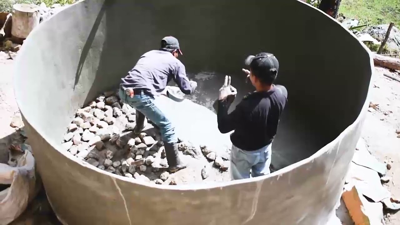 Tanque de ferrocemento para almacenamiento de agua