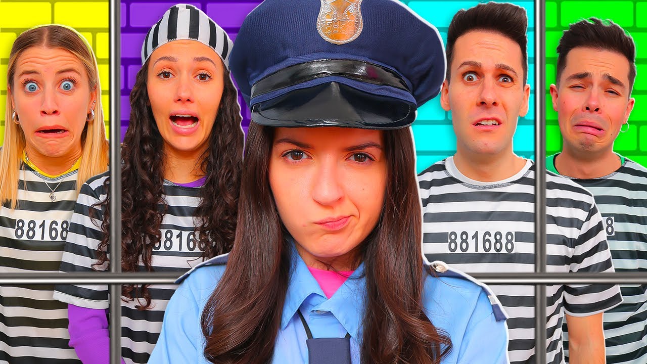 SOPRAVVIVIAMO IN PRIGIONE NEL COLORE CON LA POLIZIA PER 24 ORE CON I NOSTRI AMICI!!