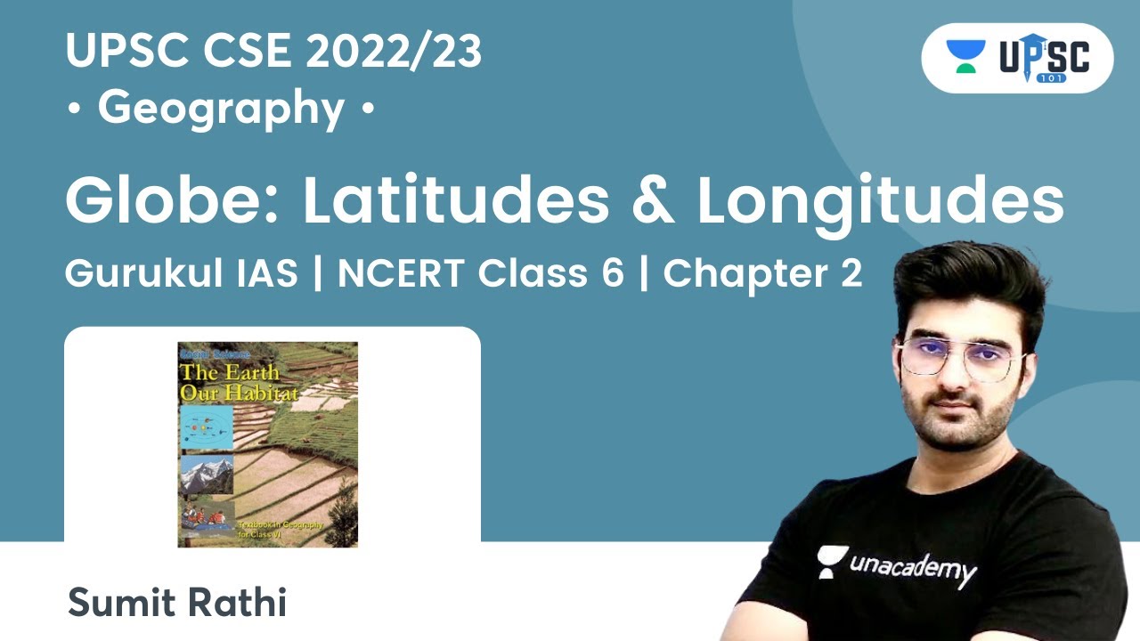 Globe: Latitudes & Longitudes | Chapter 2 | Geography NCERT 6th | IAS 2022 | Gurukul | Sumit Rathi