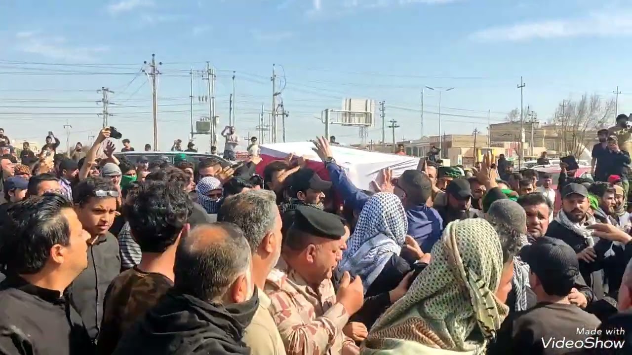 جثمان الشهيد البطل سيد فاضل ساجت البخاتي