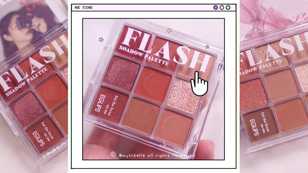แต่งตาง่ายๆ EGLIPS FLASH Palette โทนสีส้มอิฐ แต่งง่ายมาก วิ้งสุด | myktbelle