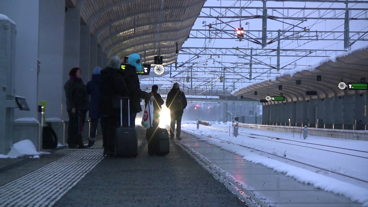 2012-12-09 Första turen med SJ 3000 från Umeå till Stockholm