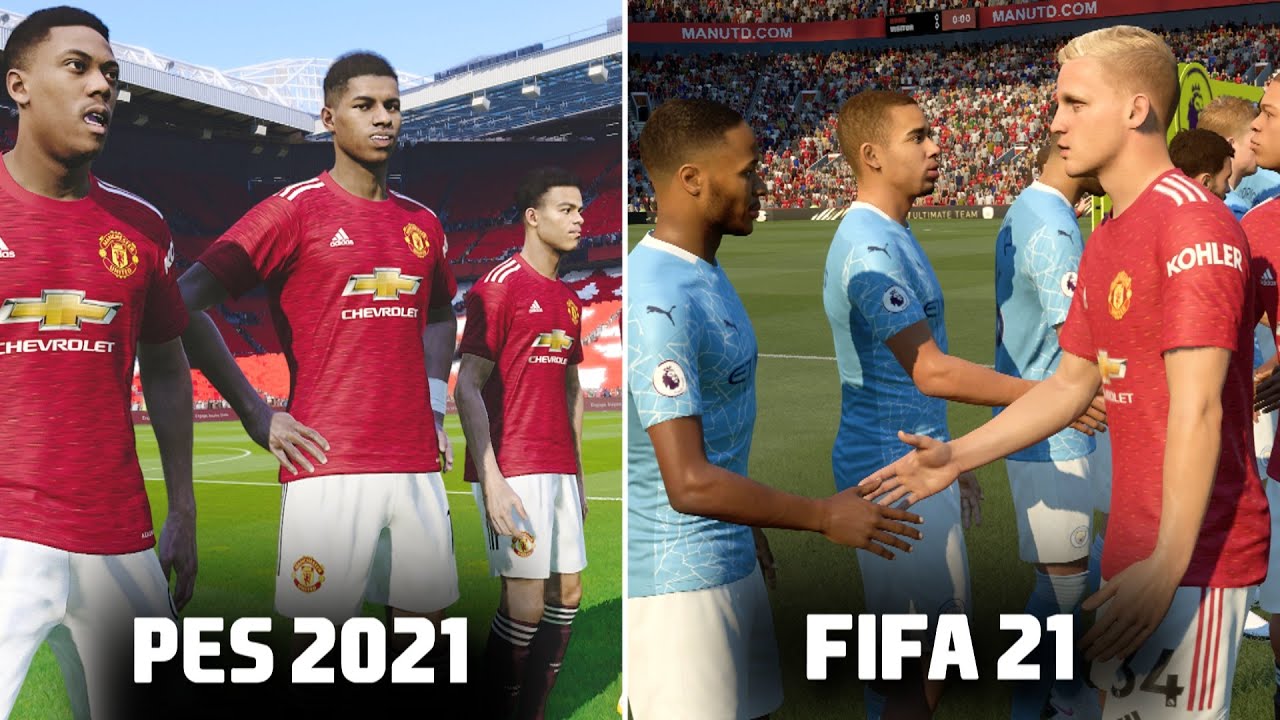 🔥 PES 2021 против FIFA 21 — СРАВНЕНИЕ ГЕЙМПЛЕЙСА (графика, пенальти, штрафные, празднования)
