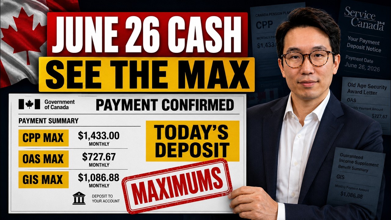 📌 It's June 26 &mdash; CPP, OAS and GIS All Land Today &mdash; Here Are the Maximum Amounts for 2026
