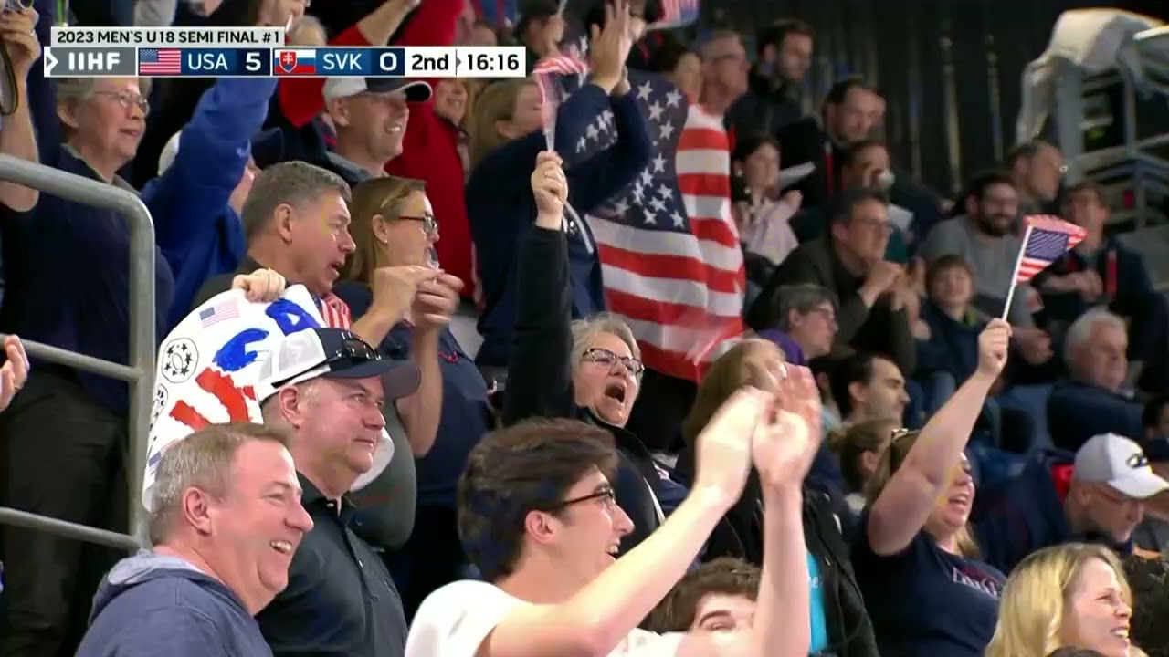 Team USA downs Slovakia 5-1 to Advance to Gold Medal Game | 2023 U18 Men's Worlds
