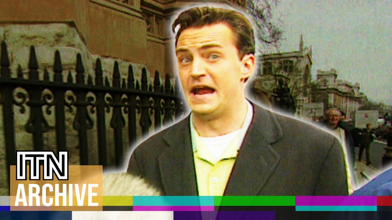 Unseen Matthew Perry Interview on Filming Friends in London (1998)