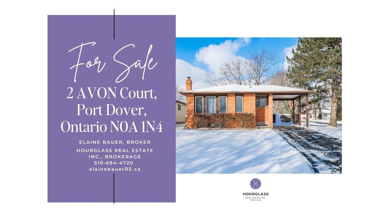 Port Dover Home Tour | Practical Living & Lakefront Serenity! 2 AVON Court, Port Dover, Ontario