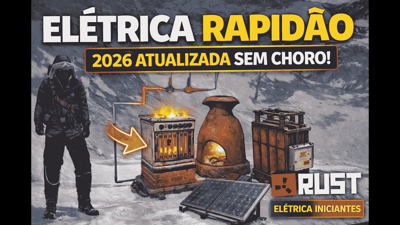 EL&Eacute;TRICA RAPID&Atilde;O no RUST 2026 🔌 | Atualizada e Sem Choro (Iniciantes)