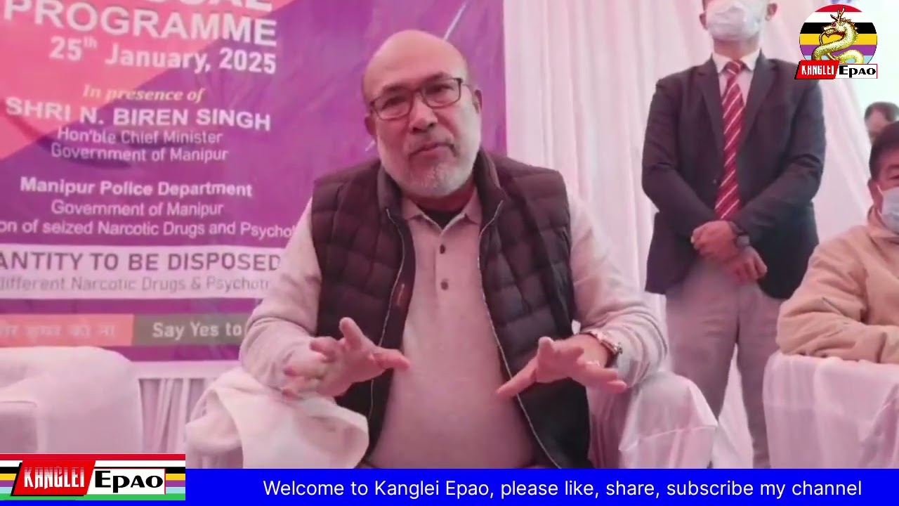 Drive against drugs on highways, border areas and every part of state to continue: Manipur CM