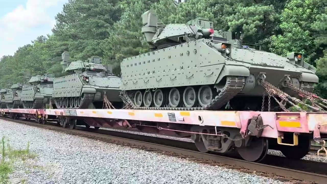 CSX S555 Military Train