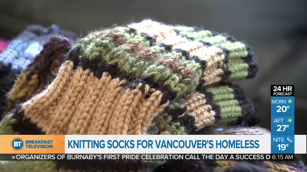 Knitting Socks For Vancouver's Homeless