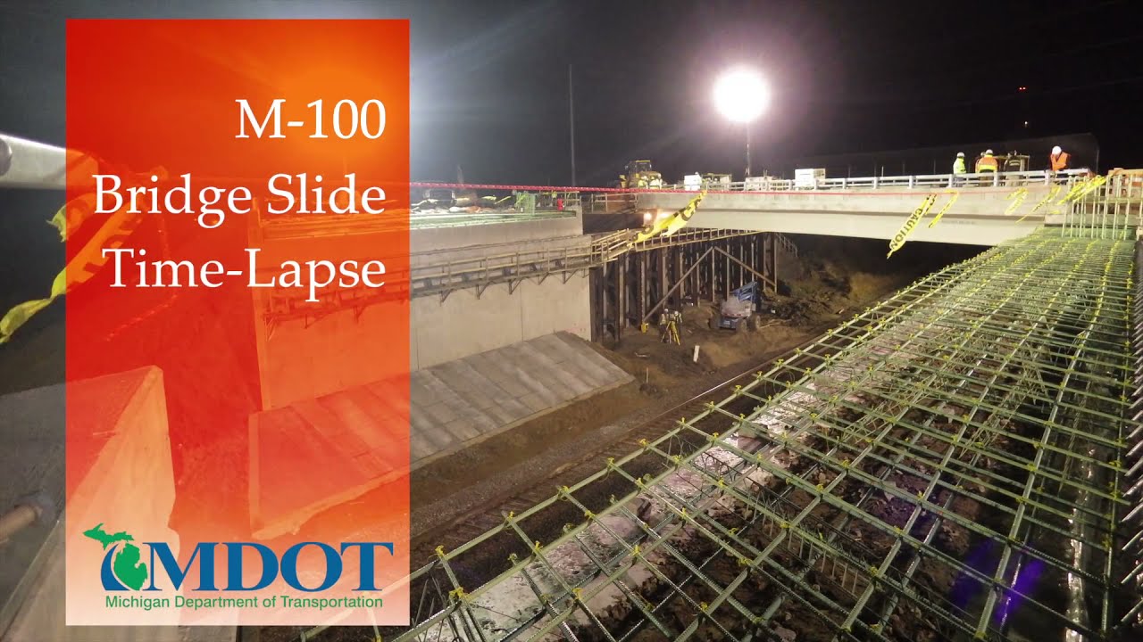 M-100 bridge slide time-lapse