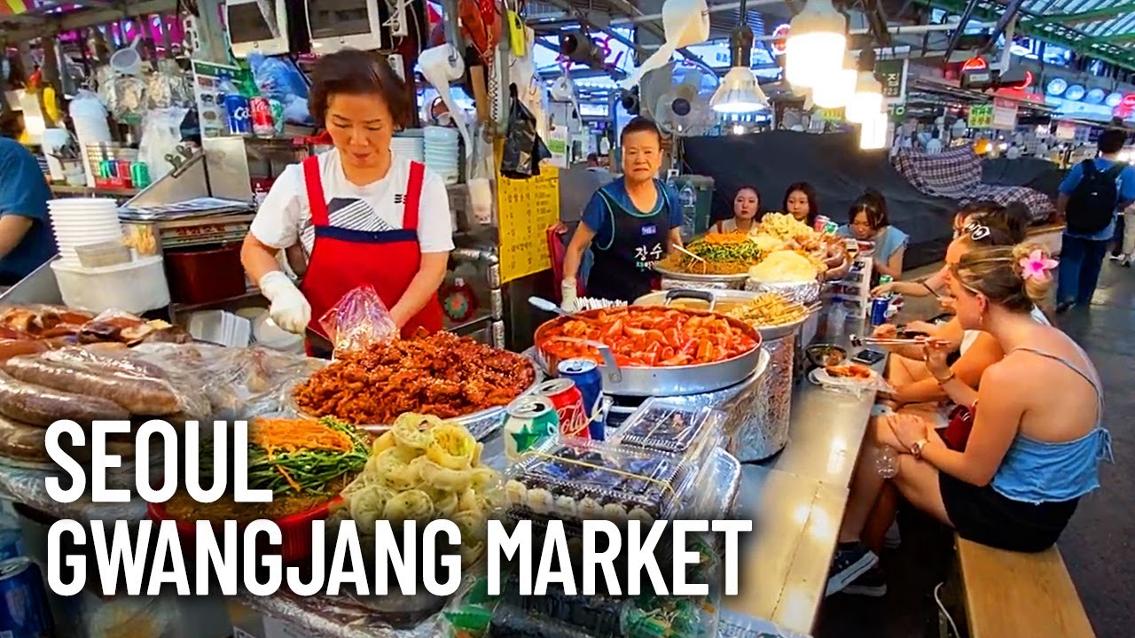 Seoul Gwangjang Market Inside Walking Tour (2024)