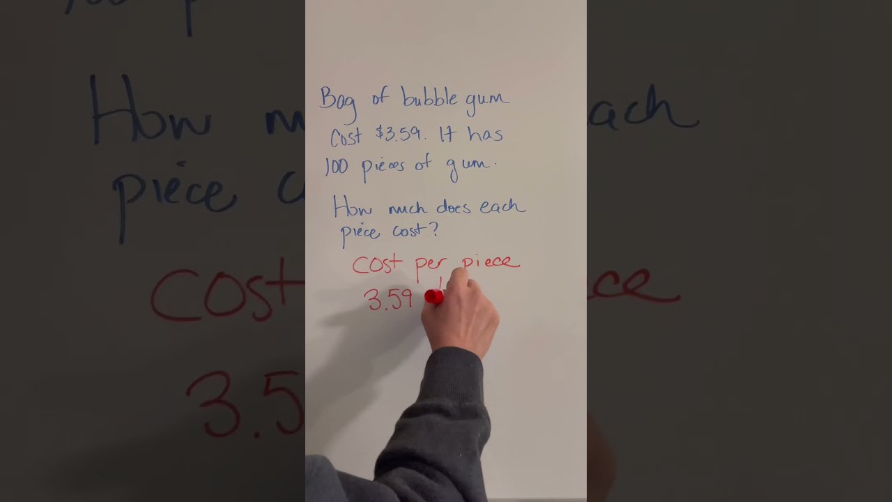 How To Calculate The Cost Per Unit - Using A Calculator #homeschoolmath #mathinstruction #maths