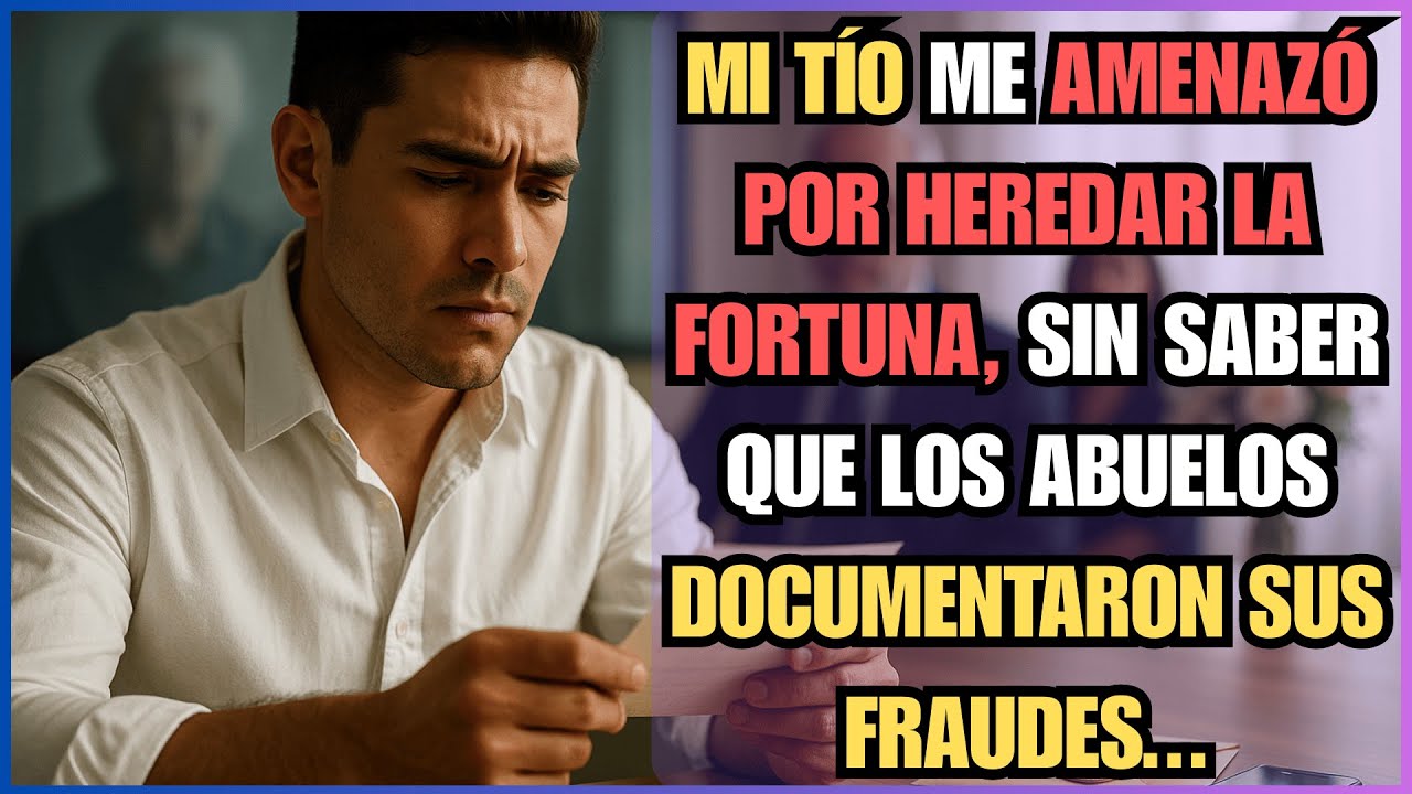 MI TÍO ME AMENAZÓ POR HEREDAR LA FORTUNA, SIN SABER QUE LOS ABUELOS DOCUMENTARON SUS FRAUDES...