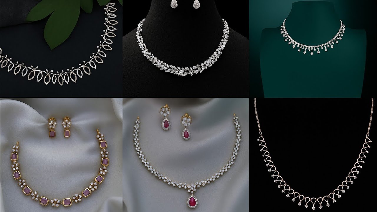 Latest Diamond Necklace Designs 2025 | Elegant & Trendy Jewelry Collection #diamondnecklace #jewelry