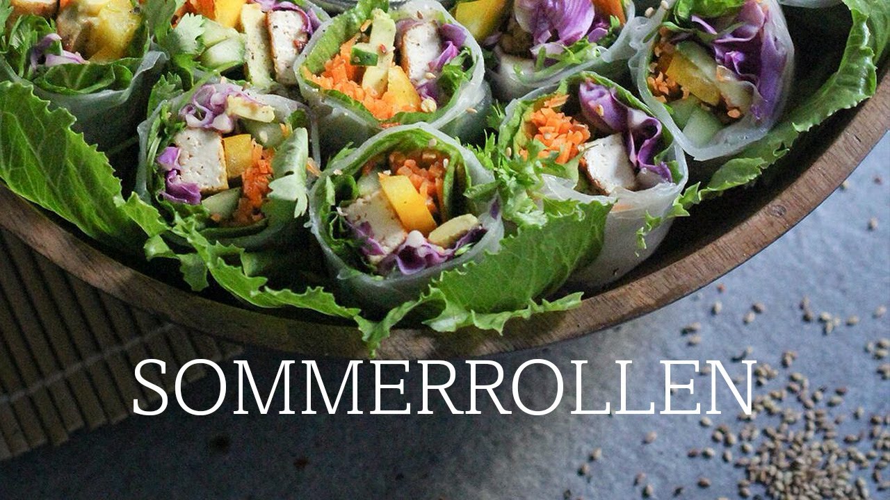 herzhafte Sommerrollen mit Tofu und Erdnusssauce - Lea Green & Sebastian Copien