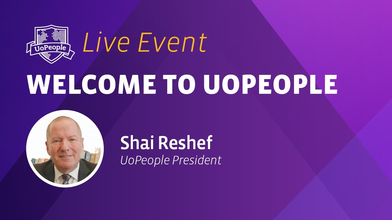 Welcome to UoPeople with President Shai Reshef