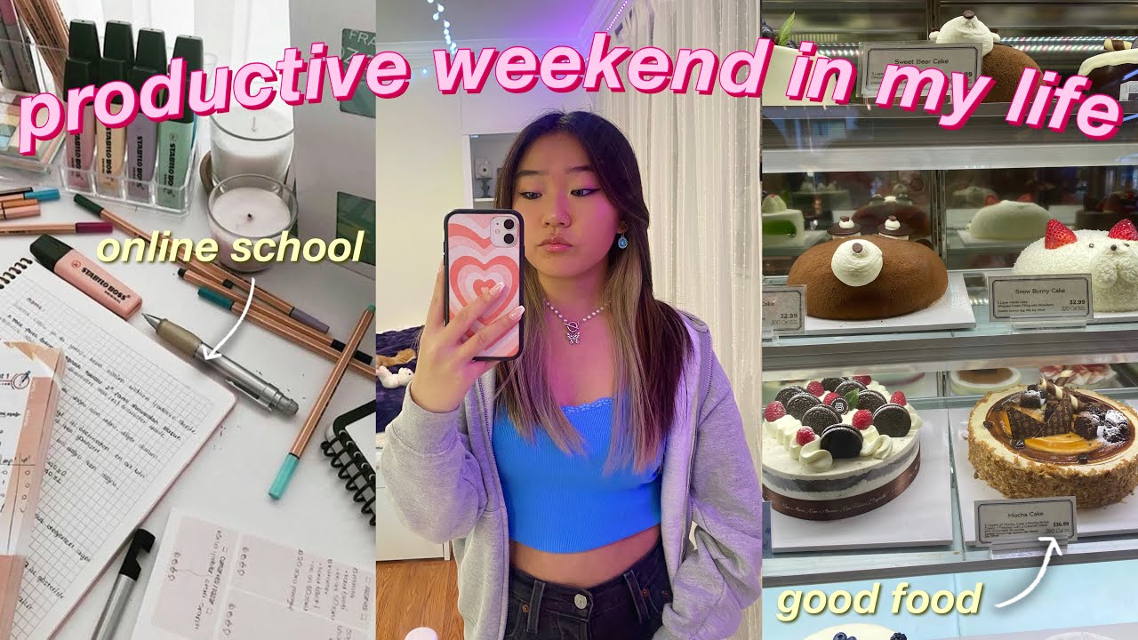 PRODUCTIVE weekend in my life vlog *high school*