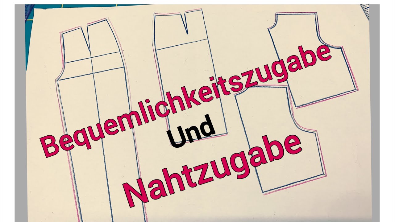 Was ist die Bequemlichkeitszugabe|was ist die Nahtzugabe|