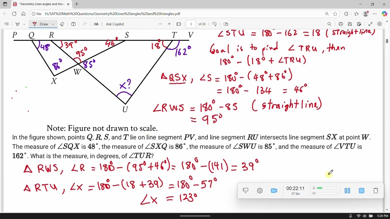 SAT Math Geometry Part 1 #satmath #mathactivities #actmath #standardizedtests