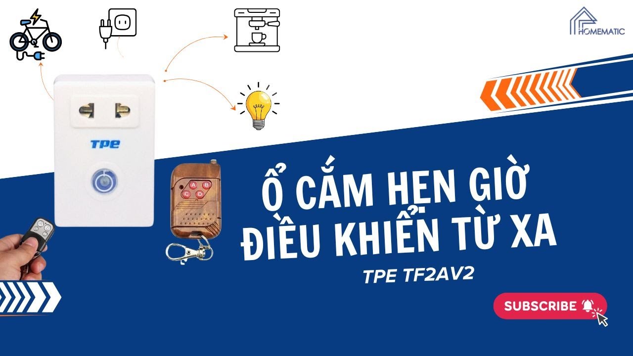 Cần ngay 1 chiếc Ổ Cắm Điều Khiển Từ Xa Hẹn Giờ Đếm Ngược để hẹn giờ tắt bật các thiết bị điện