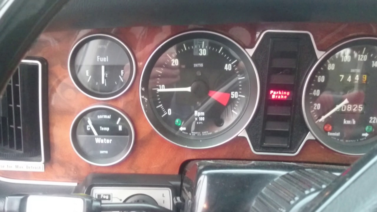 Jaguar XJ6 Series 2 1975 AED test (turn on subtitles)