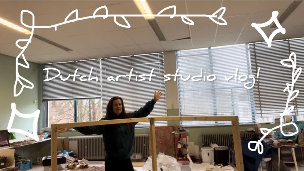 Dutch artist studio vlog!!! Working on a big project