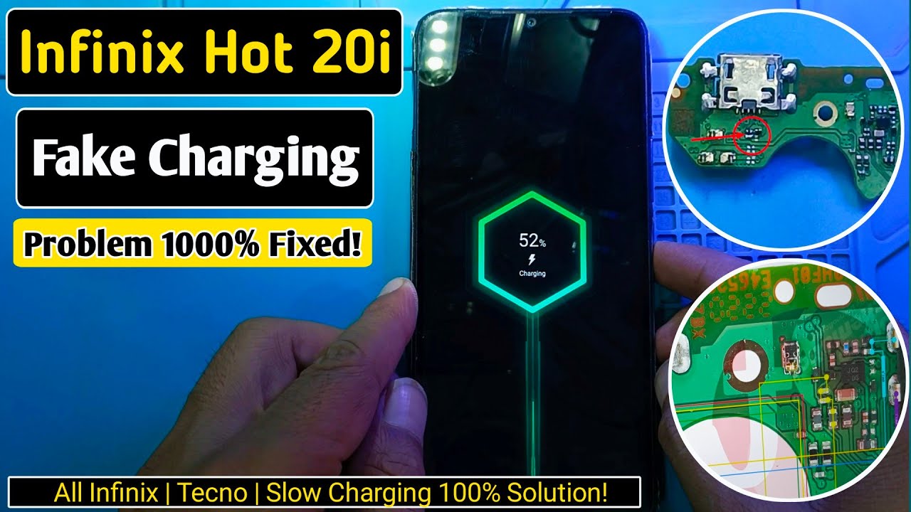 Infinix Hot 20i {X665E} Fake Charging Solution | All Infinix | Tecno | Slow Charging 100% Fixed!