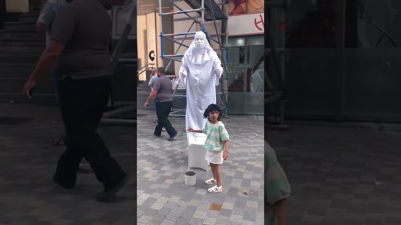 scary human statue prank just for laughs #shorts