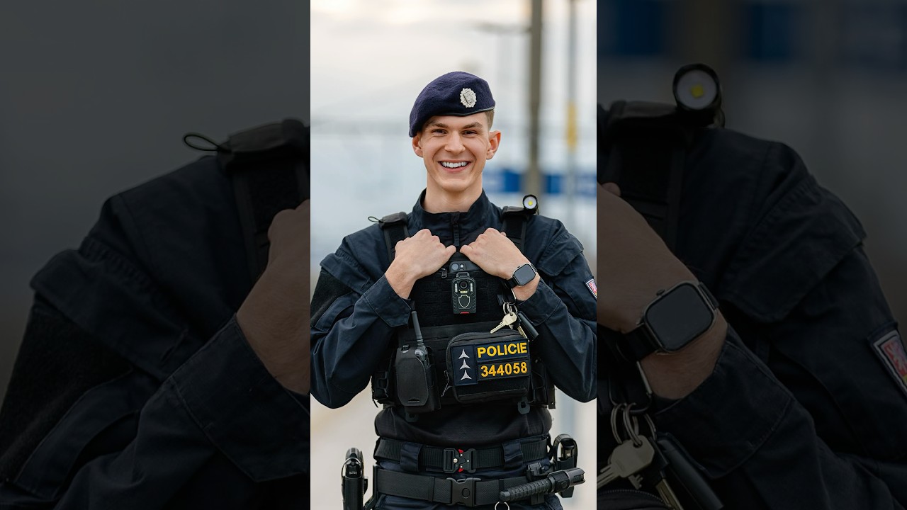 Surprised a Czech Police Officer🫡 #streetphotography #police