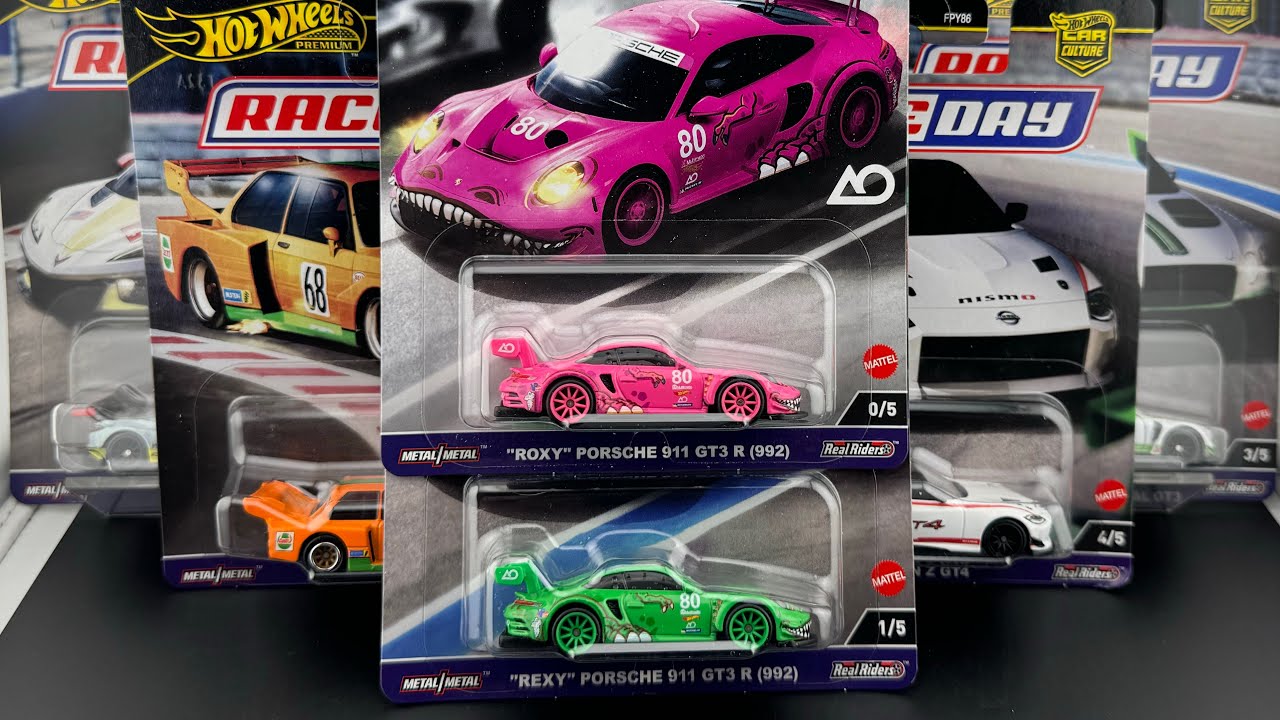 Lamley Hot Wheels Showcase: Rexy & Roxy are here! The Pink Chase Porsche arrives in Race Day
