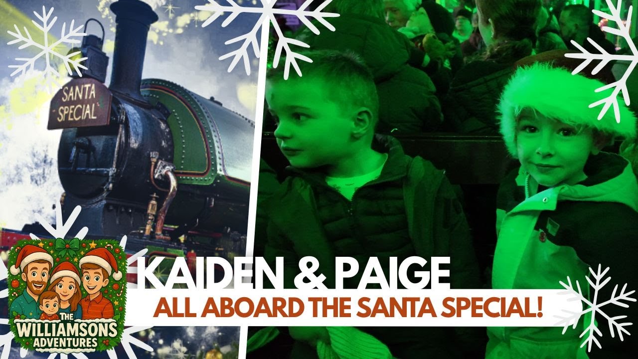 All Aboard the Santa Special! 🎅🚂 Steam Train to Toyland at Amerton Railway!