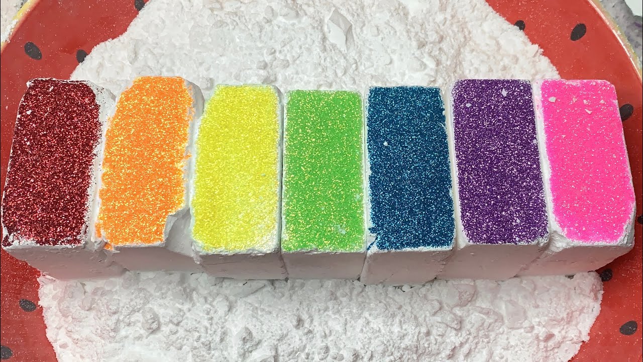 Rainbow Gholibn Gym Chalk Edit Crush | Satisfying ASMR | Sleep Aid
