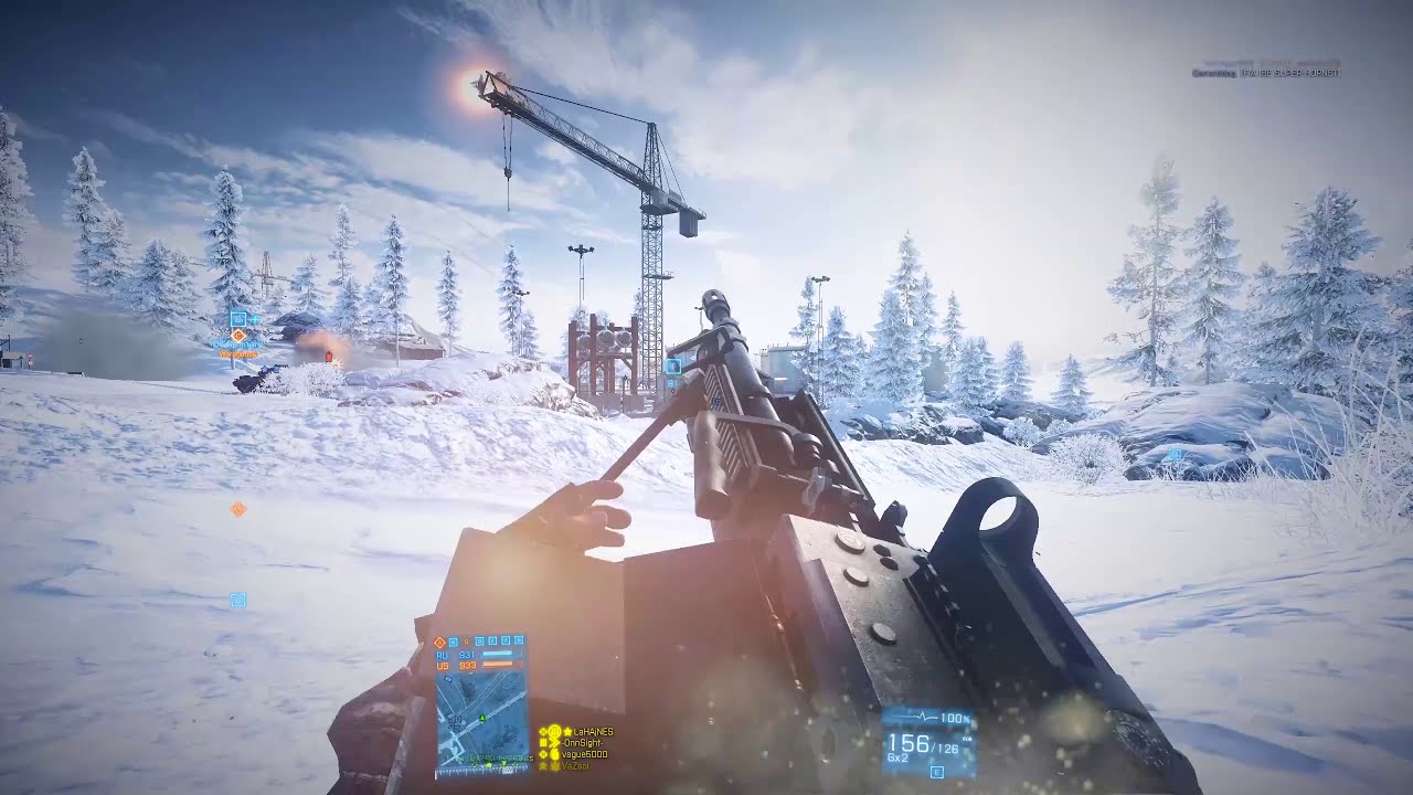 Battlefield 3 Conquest Sabalan Pipeline M60E4 Using The Bipod 54-12